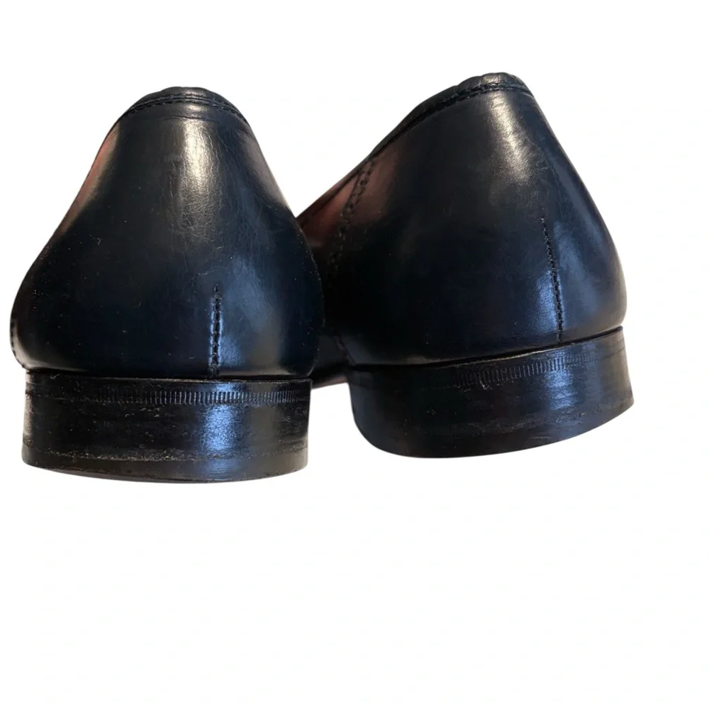 Salvatore Ferragamo Tassel Loafers Size 11.5D Black Leather